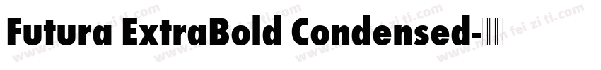 Futura ExtraBold Condensed字体转换